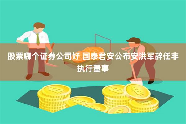 股票哪个证券公司好 国泰君安公布安洪军辞任非执行董事